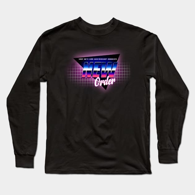 Lost 80'S Live Anniversary Concert 2023 - New Order Long Sleeve T-Shirt by Zac Brown